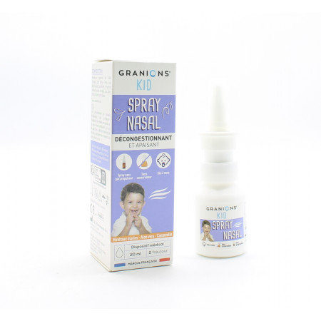 Granions Kid Spray Nasal Décongestionnant 20ml - Univers Pharmacie
