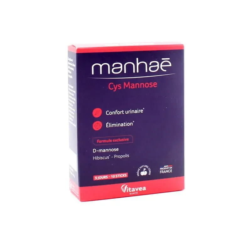 Manhaé Cys Mannose 10 sticks - Univers Pharmacie