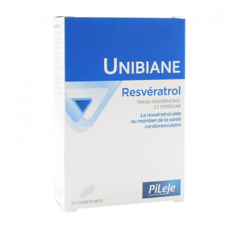 PiLeJe Unibiane Resvératrol 30 comprimés - Univers Pharmacie