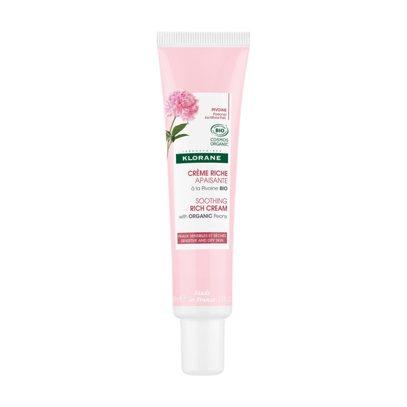 Klorane Crème Riche Apaisante Pivoine 40ml - Univers Pharmacie Klorane Crème Riche Apaisante Pivoine 40ml - Univers Pharmacie
