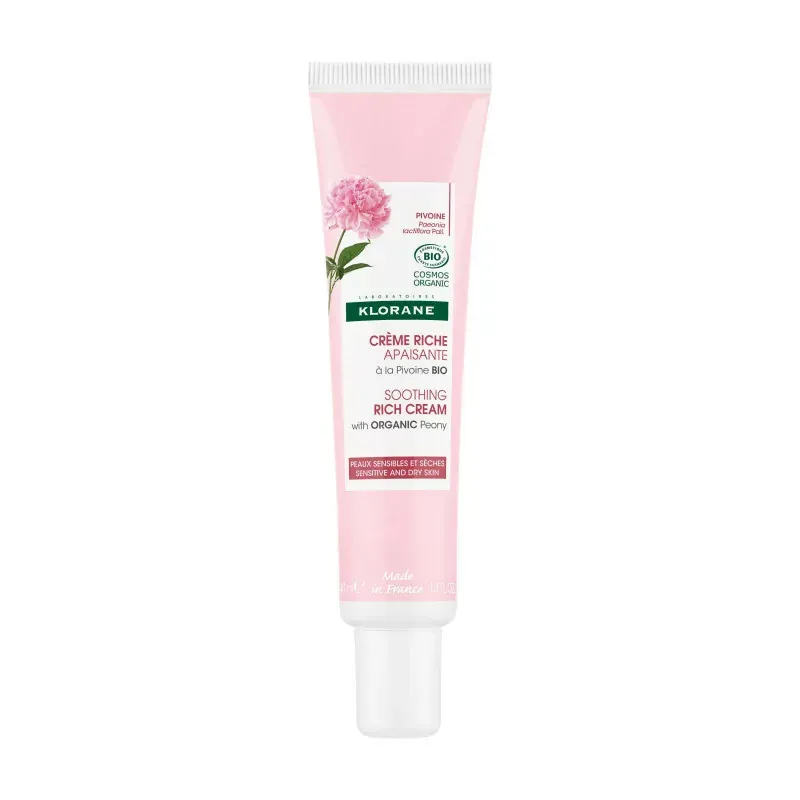 Klorane Crème Riche Apaisante Pivoine 40ml - Univers Pharmacie