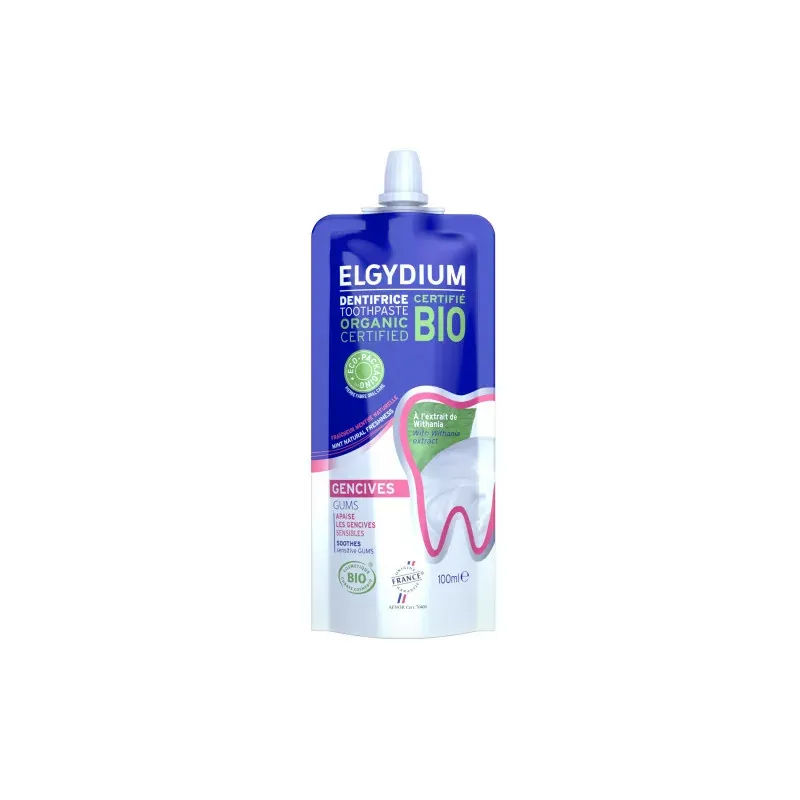 Elgydium Dentifrice Bio Gencives Eco-packaging 100ml - Univers Pharmacie