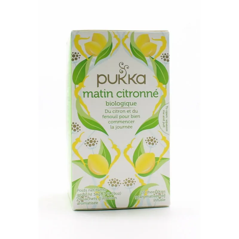 Puka Matin Citronné Biologique 20 sachets - Univers Pharmacie