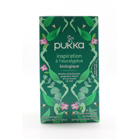 Pukka Inspiration à l'Eucalyptus Biologique 20 sachets - Univers Pharmacie