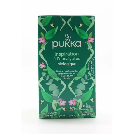 Pukka Inspiration à l'Eucalyptus Biologique 20 sachets - Univers Pharmacie