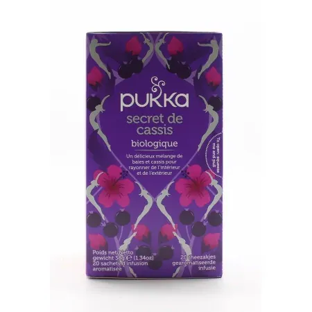 Pukka Secret de Cassis Biologique 20 sachets - Univers Pharmacie