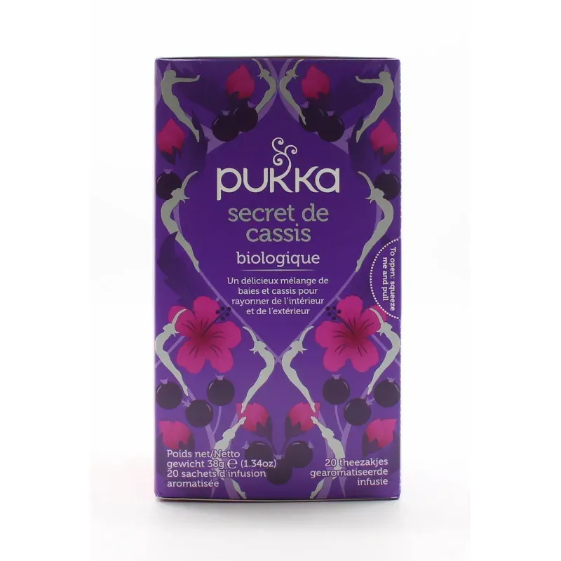 Pukka Secret de Cassis Biologique 20 sachets - Univers Pharmacie