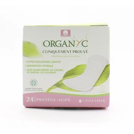 Organyc Protège-slips Flux Léger x24 - Univers Pharmacie