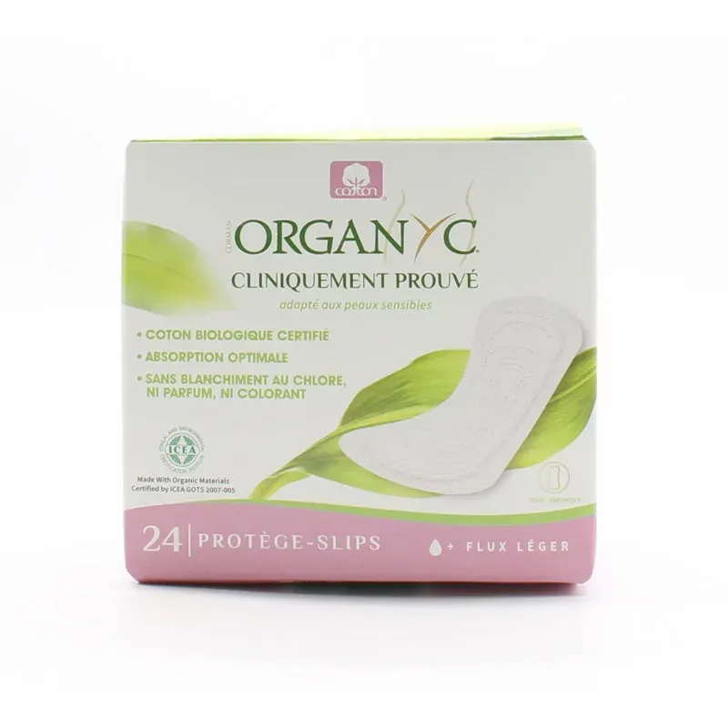 Organyc Protège-slips Flux Léger x24 - Univers Pharmacie