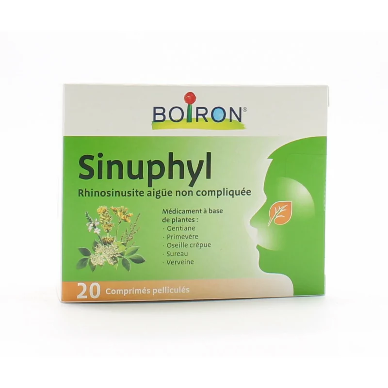 Boiron Sinuphyl 20 comprimés pellicules - Univers Pharmacie