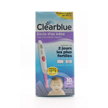 Clearblue Test d'Ovulation Digital X10 - Univers Pharmacie