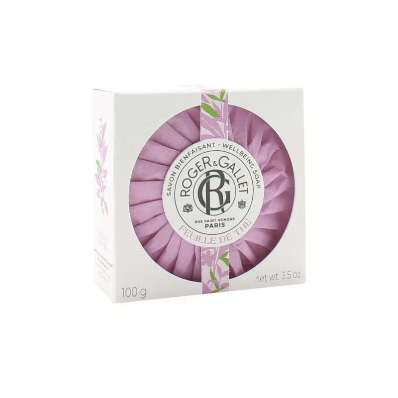 Roger&Gallet Savon Bienfaisant Feuille de Thé 100g - Univers Pharmacie