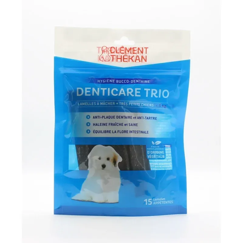 Clément Thékan Denticare Trio Très Petits Chiens 15 lamelles - Univers Pharmacie