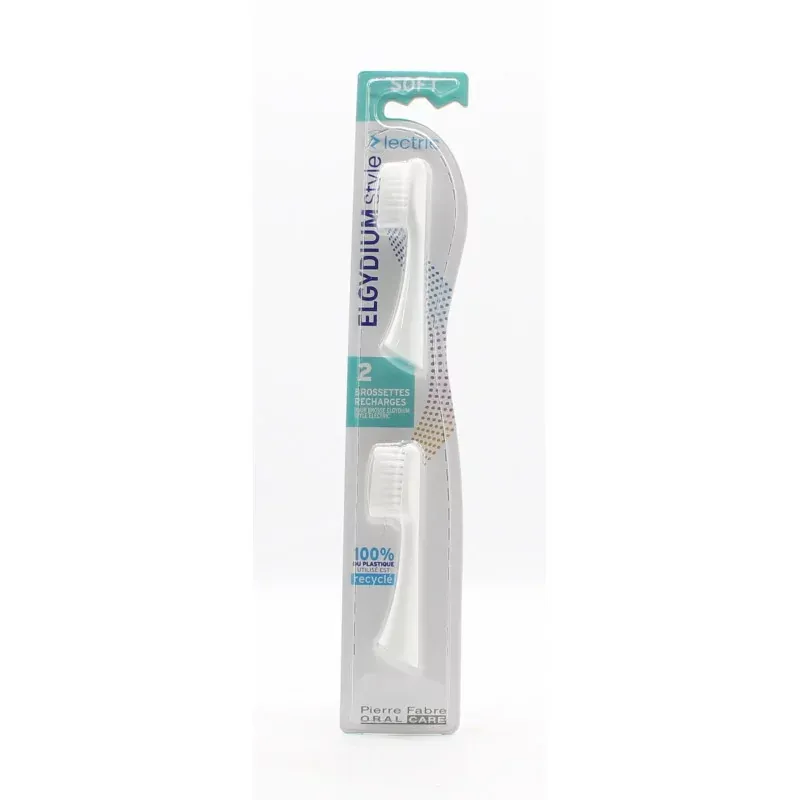 Elgydium Style Electric Brossettes de recharge Soft x2 - Univers Pharmacie