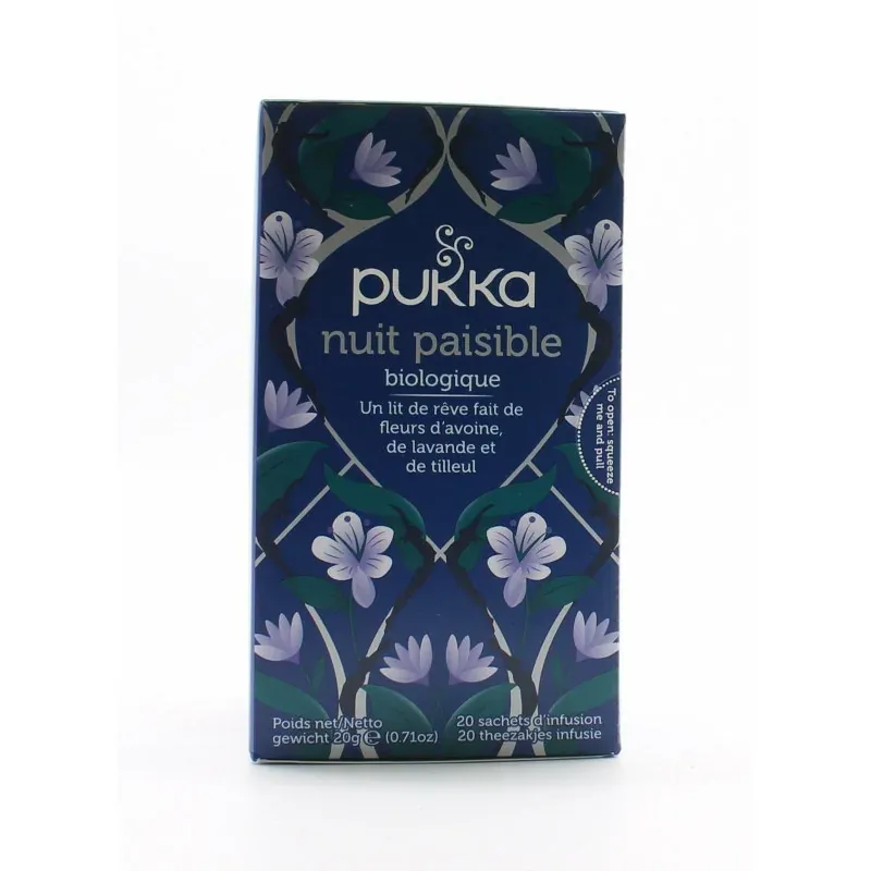 Pukka Nuit Paisible 20 sachets - Univers Pharmacie
