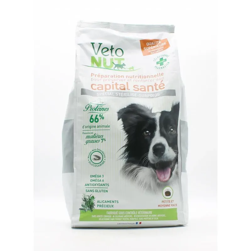 VetoNUT Croquettes Chien Spécial Stérilisé Surpoids 2,5kg - Univers Pharmacie