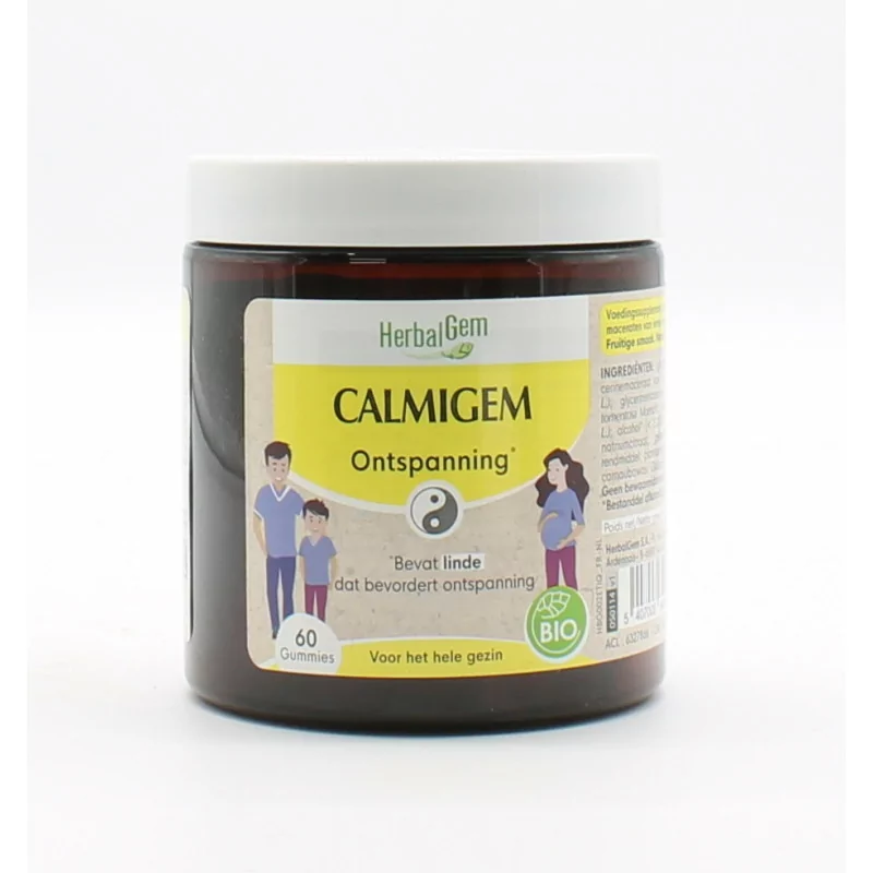 HerbalGem Calmigem Relaxation 60 gummies - Univers Pharmacie