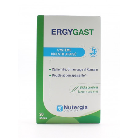 Nutergia Ergygast 20 sticks - Univers Pharmacie