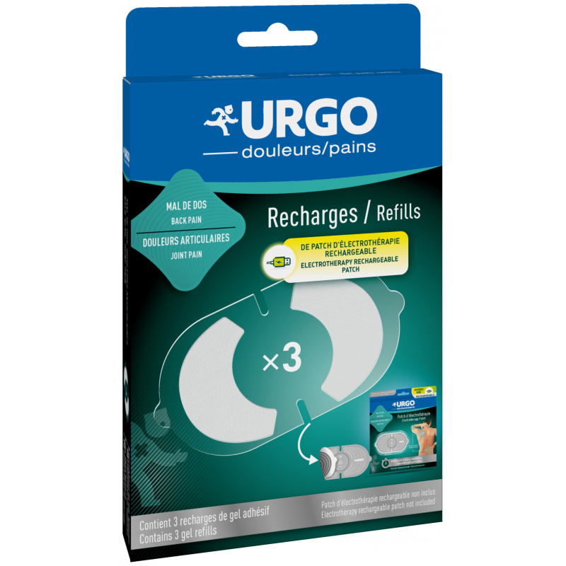 Urgo Douleurs Recharges Patch d'Electrothérapie Rechargeable X3 - Univers Pharmacie Urgo Douleurs Recharges Patch d'Electrothérapie Rechargeable X3 - Univers Pharmacie