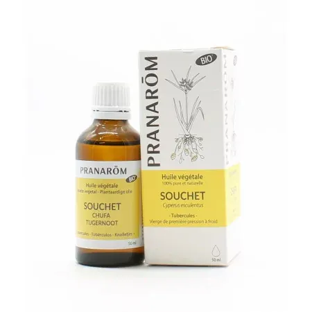 Pranarôm Huile Végétale Souchet Bio 50ml - Univers Pharmacie