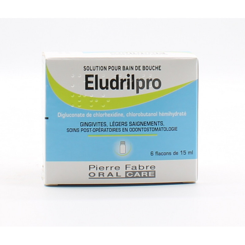 Eludrilpro Solution pour Bain de Bouche 6X15ml - Univers Pharmacie