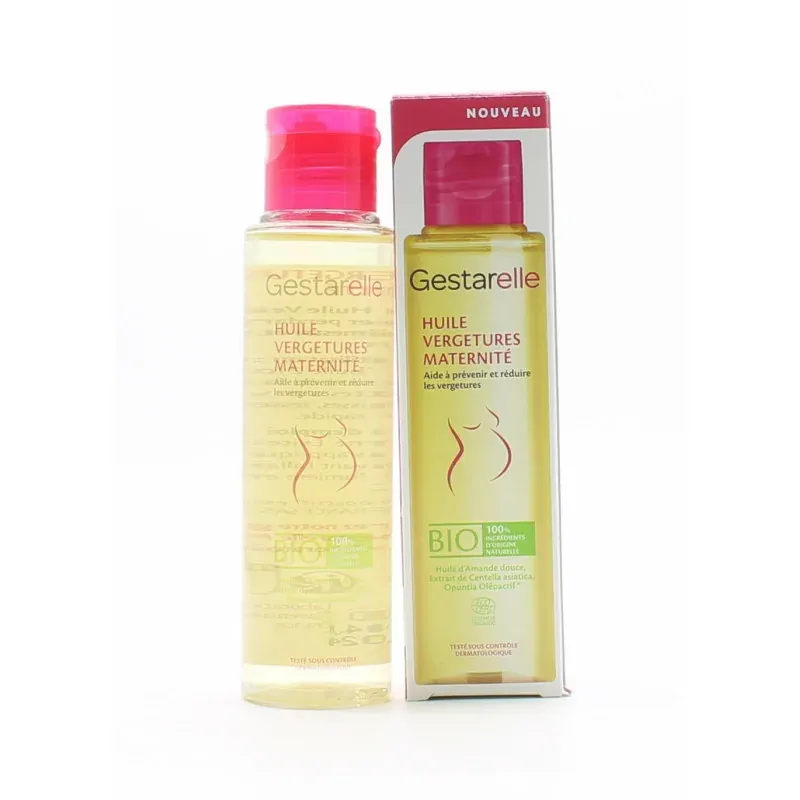 Gestarelle Huile Vergetures Maternité Bio 100ml - Univers Pharmacie
