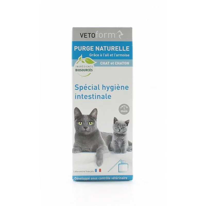 Vetoform Purge Naturelle Chat et Chaton 50ml - Univers Pharmacie