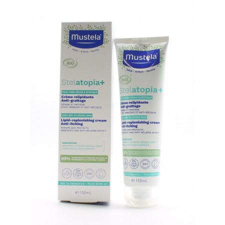 Mustela Stelatopia+ Crème Relipidante Anti-grattage 150ml - Univers Pharmacie