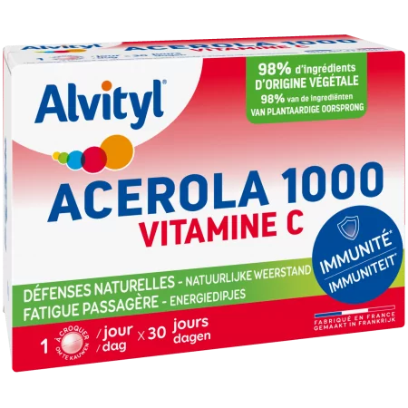 Alvityl Acerola 1000 Vitamine C 30 comprimés - Univers Pharmacie