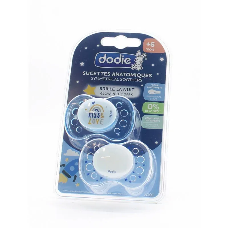 Dodie Sucette Anatomique +6mois Nuit X2 - Univers Pharmacie Dodie Sucette Anatomique +6mois Nuit X2 - Univers Pharmacie