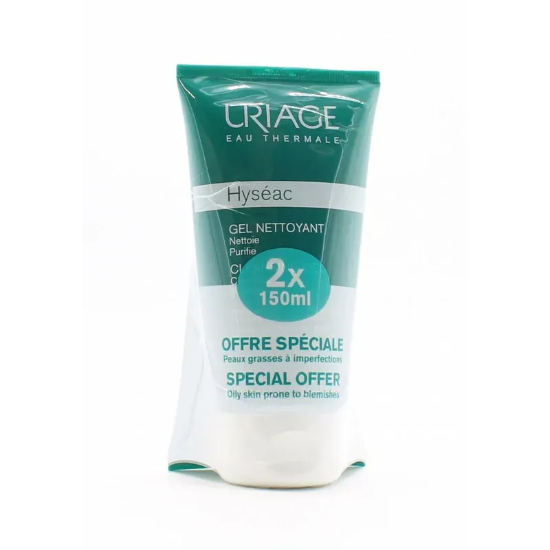 Uriage Hyséac Gel Nettoyant 2X150ml - Univers Pharmacie