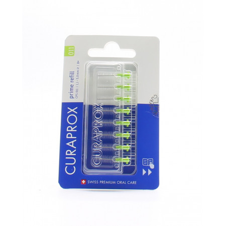 Curaprox Prime Refill 011 8 brossettes interdentaires - Univers Pharmacie