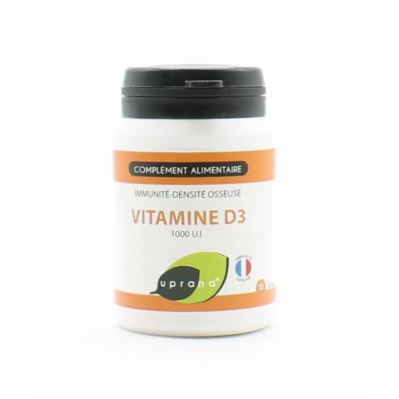 Uprana Vitamine D3 1000UI 50 gélules - Univers Pharmacie