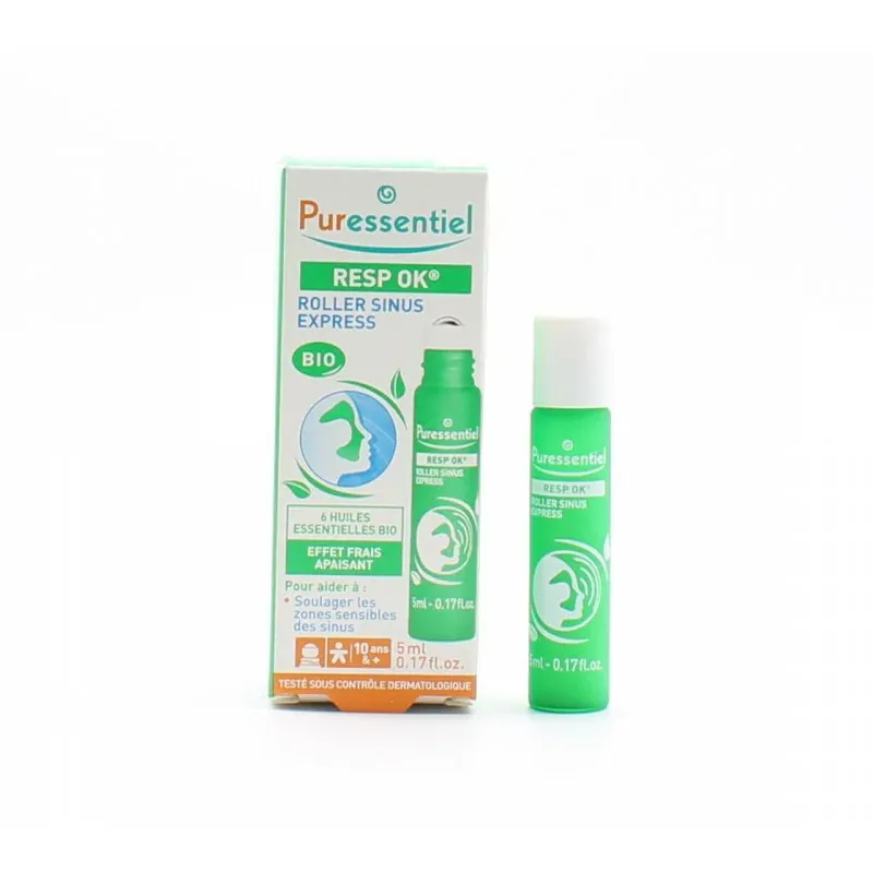 Puressentiel Resp Ok Roller Sinus Express Bio 5ml - Univers Pharmacie