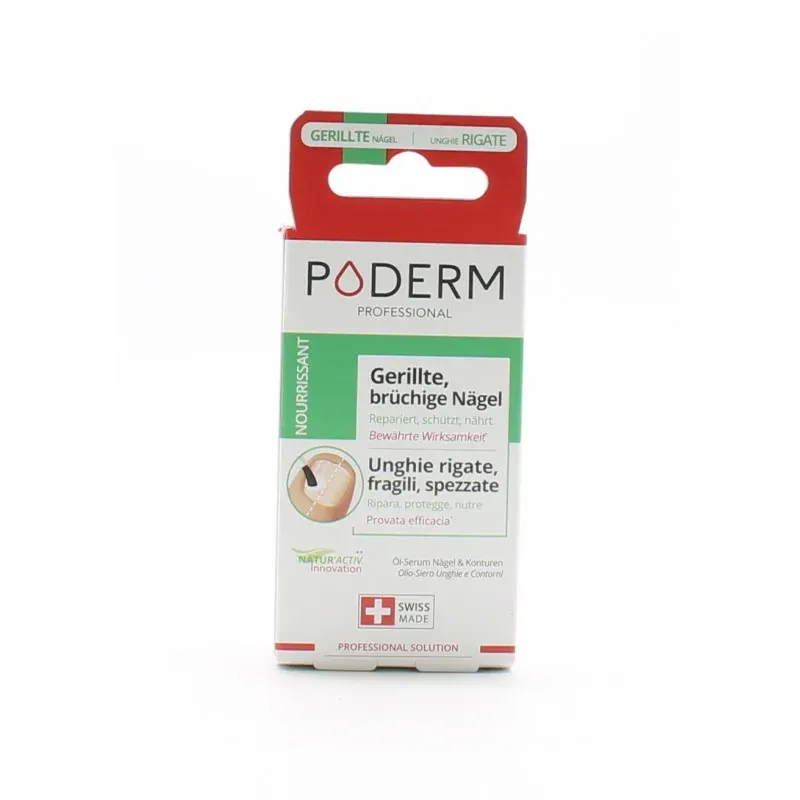 Poderm Nourrissant Ongles Striés Cassants Dédoublés 8ml - Univers Pharmacie