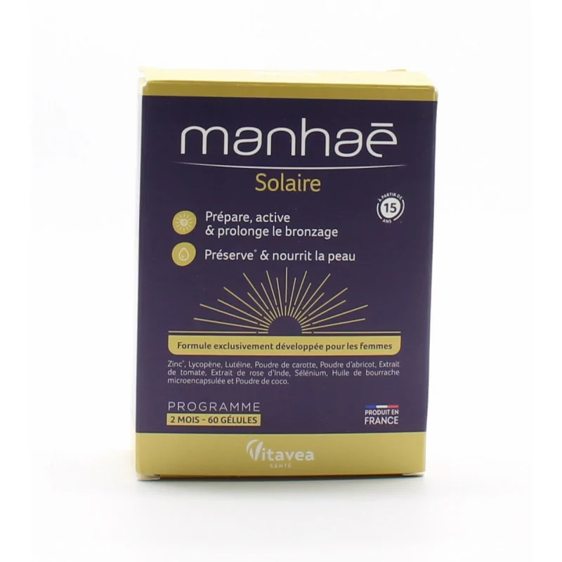 Manhaé Solaire 60 gélules - Univers Pharmacie