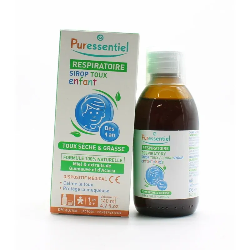 Puressentiel Respiratoire Sirop Toux Enfant 140ml - Univers Pharmacie