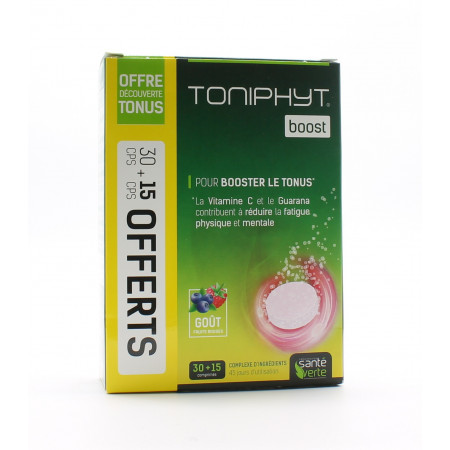 Santé Verte Toniphyt Boost 30 + 15 comprimés - Univers Pharmacie
