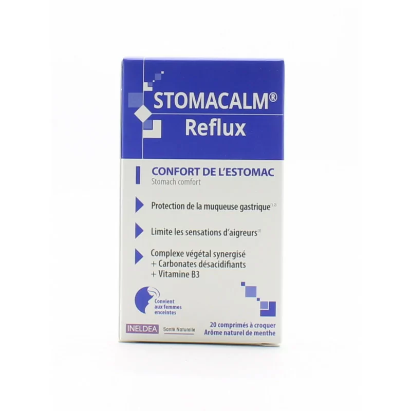 Stomacalm Reflux 20 comprimés à croquer - Univers Pharmacie