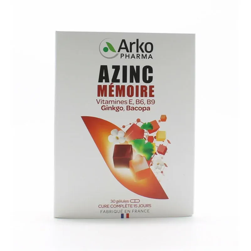 Arkopharma Azinc Mémoire 30 gélules