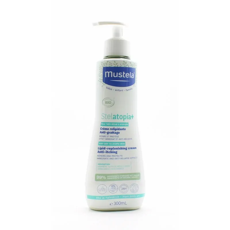 Mustela Stelatopia Crème Relipidante Bio 300 ml - Univers Pharmacie