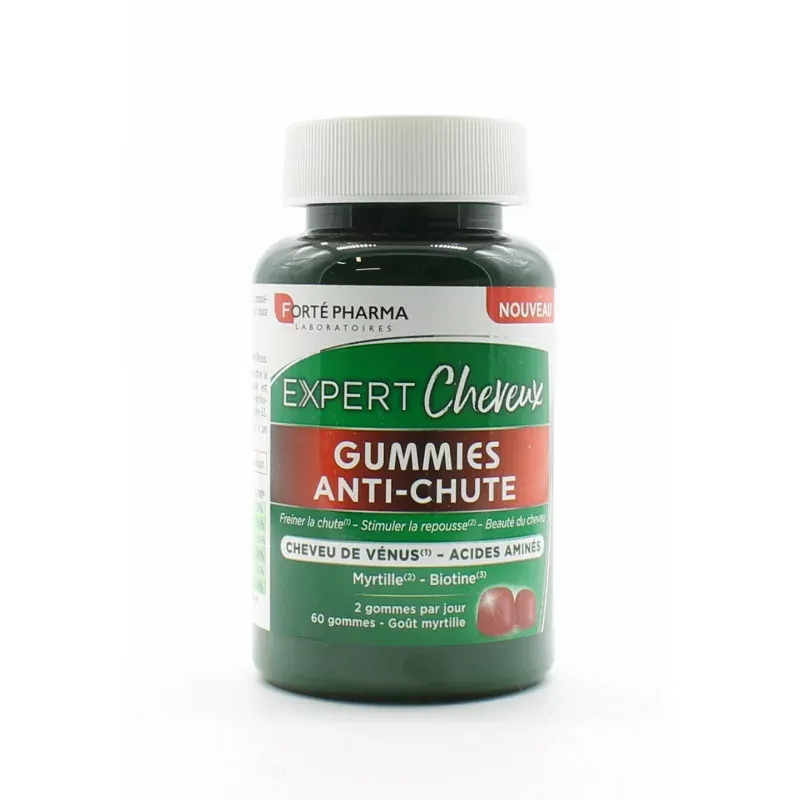 Forté Pharma Expert Cheveux Gummies Anti-chute X60 - Univers Pharmacie