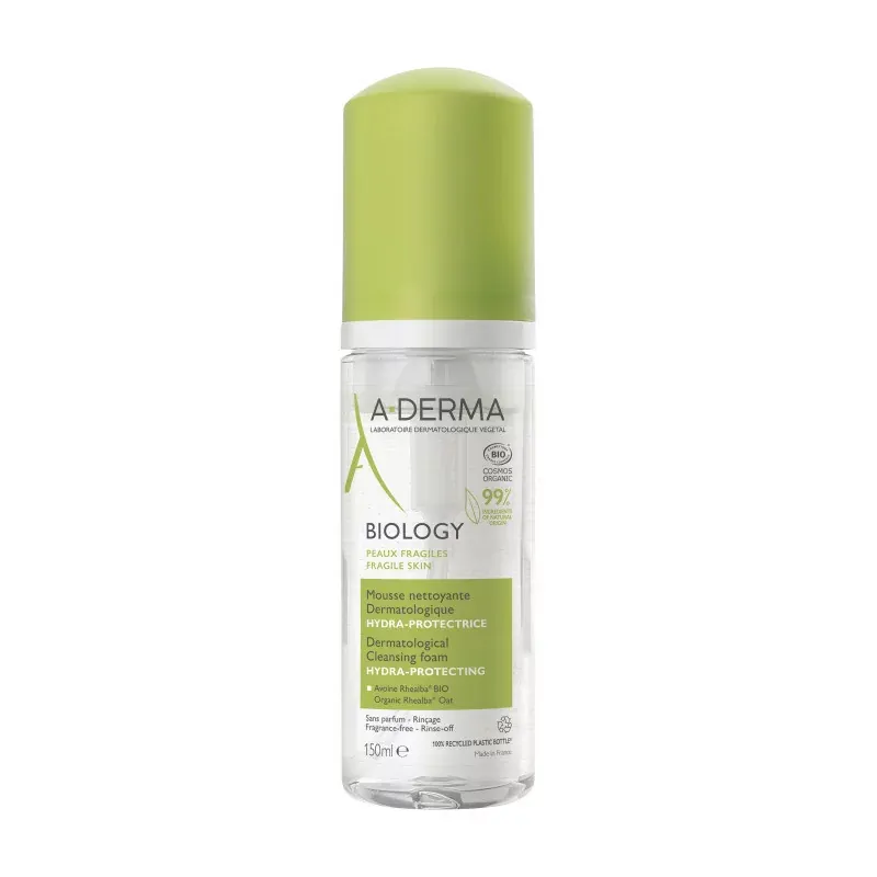 A-Derma Biology Mousse Nettoyante Dermatologique 150ml - Univers Pharmacie