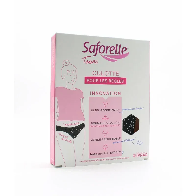 Saforelle Teens Culotte pour les Règles Taille 14 ans