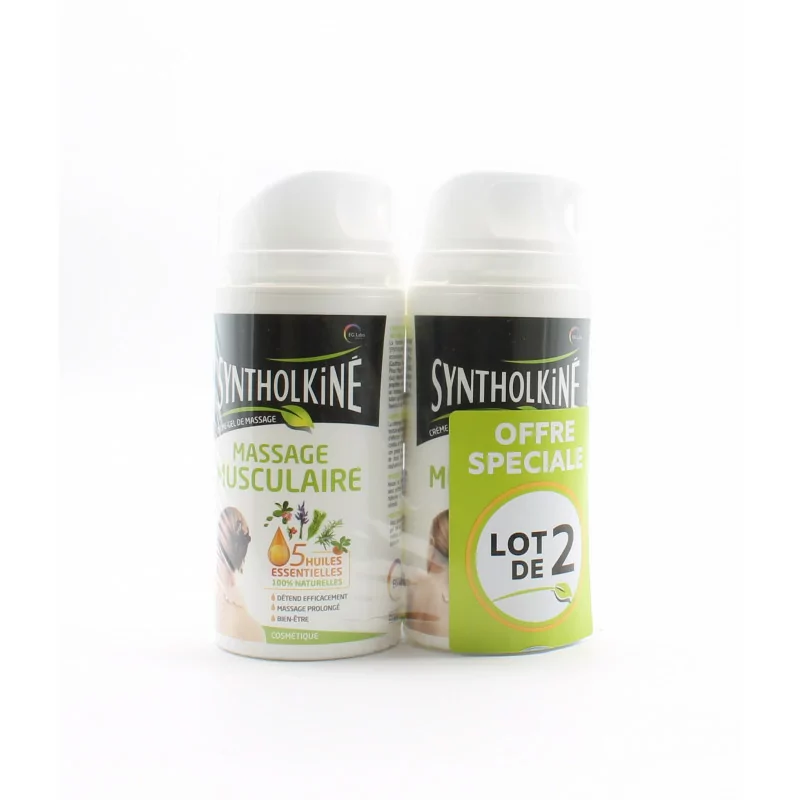 Syntholkiné Crème-gel de Massage 2X75ml - Univers Pharmacie