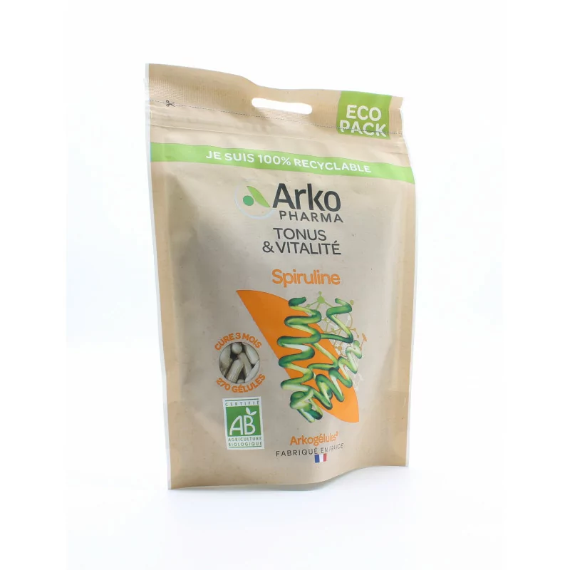 Arkopharma Arkogélules Bio Spiruline 270 gélules - Univers Pharmacie