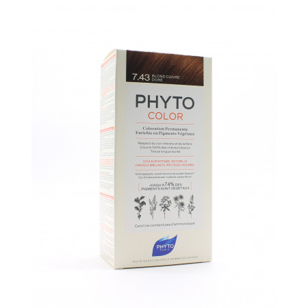 Phyto Color Kit Coloration Permanente 7.43 Blond...