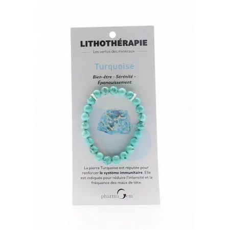 Pharma'Gem Turquoise Bracelet 8mm - Univers Pharmacie