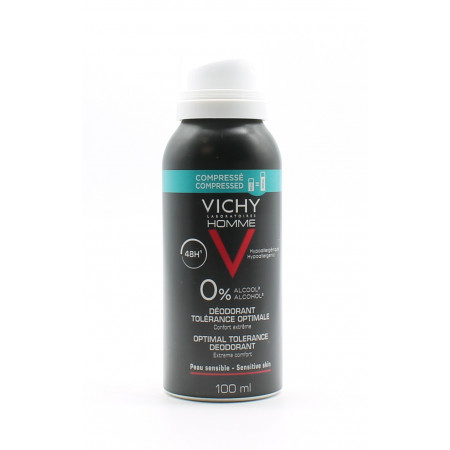 Vichy Homme Déodorant 48h Tolérance Optimal 100ml - Univers Pharmacie