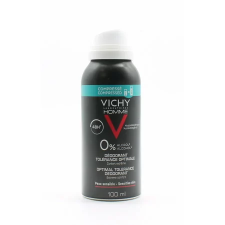 Vichy Homme Déodorant 48h Tolérance Optimal 100ml - Univers Pharmacie